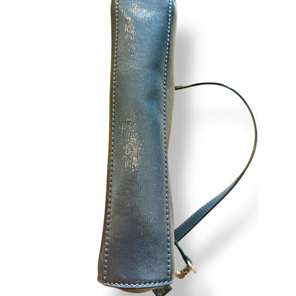 KATE SPADE NEW YORK Beacon Court Jeanne Satchel Bag Gray Patent Leather - Picture 13 of 14